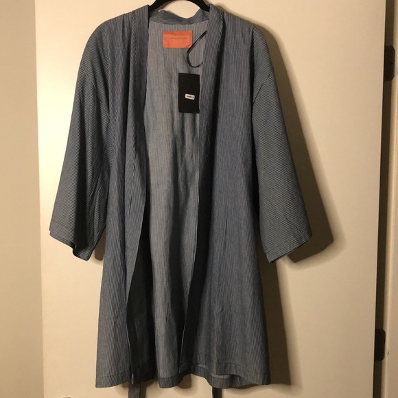 Striped Wrap Jacket - Picture 3 of 3